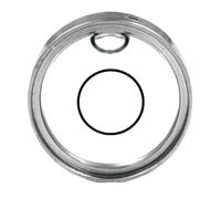 1 mini niveau à bulle rond transparent à double face, 18 mm x 6,5 mm, niveau à bulle horizontal