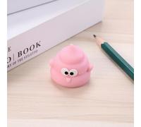 1 mini taille-crayon créatif en forme de crotte mignon, cadeau de récompense pour enfants, pratique pour les élèves du primaire