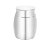1 mini urne funéraire en acier inoxydable pour cendres humaines, étanche, décorative, perte de condoléances