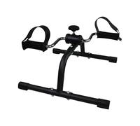 1 mini vélo d'appartement, pédalier d'exercice pour personnes âgées, vélo de fitness pliable, petit blanc noir simple (noir simple)