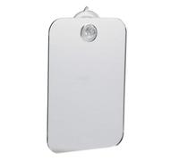1 miroir de douche pour le rasage, miroir de salle de bain anti-buée avec crochet à ventouse amovible, miroir portable en acrylique incassable pour voyage, camping, maquillage et salle de bain