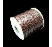 1 mm, 1,5 mm, 2 mm, mélange de couleurs, fil ciré en nylon, polyester et coton, corde ronde, accessoires de couture pour bricolage, marron foncé, diamètre 1,5 mm, 10 mètres