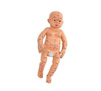 1. Modèle de formation des acupoints pédiatriques, corps réaliste de bébé pour l'éducation infirmière et la pratique des soins à domicile Modèle de massage pédiatrique