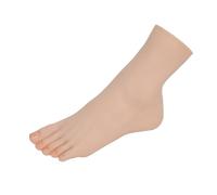 1 modèle de pied anatomique - Squelette de pied humain réaliste en résine avec orteils séparés, os, chevilles, affichage de chaussettes, idéal pour les bijoux de pieds, les patchs d'ongles (Droite)
