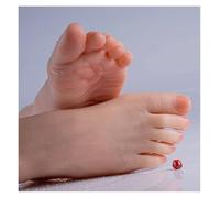 1 modèle de pied Mannequin féminin en Silicone, Simulation fétichiste, accessoires for adultes, croquis réaliste, dessin 22.5CM Modèle de pied en silicone(Built-in bone,One pair)