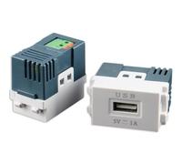 1 module de recharge USB 2.0 5 V CC 1 A, 23 x 36 mm, type 128 | chargeur USB, prise murale, adaptateur de commutation, transformateur