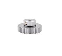 1 module d'engrenages droits 40T/42T/44T/45T/48T, engrenage de serrage en acier allié 40Cr, moyeu de moteur machinerie(40T Bore 16mm)