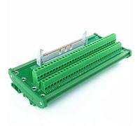 1 module d'interface monté sur rail DIN IDC-64 2x32 broches 0,1" carte de dérivation d'en-tête mâle, bornier, connecteur.(IDC64-M-A3-1)