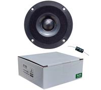 1 Monacor DT-105 Dome Haut-Parleur Noir 30 Watts RMS De 10 CM + Condensateur
