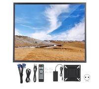 1 Moniteur Portable de 19 Pouces, Écran tactile résistif pouces 1280x1024 écran Tactile industriel tout métal pour entrée HDMI VGA AV BNC USB (G19CrV59) (100-240V) (prise UE) TFT 1280 x 1024 HD Mural