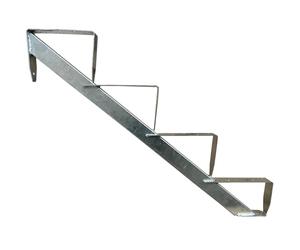 1 monte-escalier en bois, galvanisé/au choix, 2 à 6 marches (4 marches montantes)