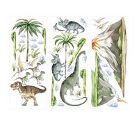 1 Morceau D'Autocollant Mural De Dinosaure, Dessin Animé Créatif Auto-Adhésif Autocollant Mural, Bricolage De Décoration De Mur Artistique Mur, Garçons De Décoration De Chambre À Coucher.