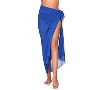 1 Morceau De Blue Beach Wrap Rock, Chemisier De Bikini En Mousseline, Chemisier De Plage Pour Femmes, Chemisier De Plage D'Été.