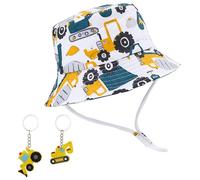 1 Morceau De Chapeau De Pêcheur De Camion Et 2 Morceaux De Porte-Clés, Chapeau De Voyage D'Été, Chapeau De Plage De Crème Solaire, Adapté Aux Garçons Et Aux Filles.