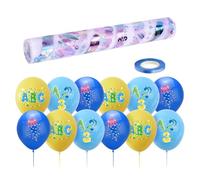 1 Morceau de Chemin de Table décoration de Table, 1 Lot de 12 Ballons, décoration de Table d'école, Nappe décoration de Table rentrée, Chemin de Table décoration fête