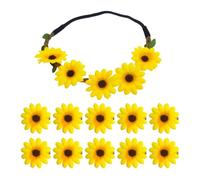 1 Morceau De Couronne De Marguerites, Épingles À Cheveux Florales De 10 Pièces, Décoration De Carnaval De Plage.