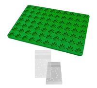 1 Morceau De Forme De Silicone En Feuille Et 100 Sacs D'Emballage Transparents, Formes De Bonbons Résistantes À La Chaleur, Sacs D'Auto-Lit Avec Nourriture, Fournitures De Cuisine.