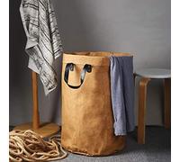 1 morceau de papier kraft panier à linge boîte de rangement de jouets sac à main en papier kraft boîte de rangement de vêtements sales