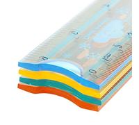 1 morceau de règle en caoutchouc flexible pour bureau d'étudiant couleur aléatoire 15cm créatif et utileDesign de mode