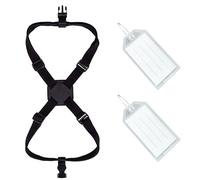 1 Morceau de Sangle de Reliure, 2 Morceaux d'étiquettes, Bande élastique réglable, Bande élastique de Valise, Accessoires de Voyage personnalisés, adaptés aux Voyages et aux Voyages d'affaires.