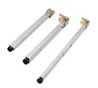 1 morceaux Pieds De Meuble en Acier Inoxydable, Pieds De Support Carrés Télescopiques Rabattables Et Réglables,pour Tables de Salle À Manger,Armoire,Support De Table (55cm/21.7in)