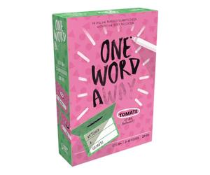 1 More Time Games, One Word Away, version allemande, jeu de fête rapide pour 2 à 8 joueurs à partir de 8 ans, jeu de mots d'équipe coopératif avec 20 minutes de temps de jeu par jeu