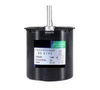1 moteur 220 V AC 14 W 60 KTYZ Synchronisme Arbre central 7 mm avec trou 2,5/5/10/15/20/30/40/50/60/80/110 tr/min (100 tr/min avec support)