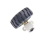 1 moteur à engrenages N20 + accouplement, pneu de support + support + vis, kit de roues for robot, DC3V 6V 12V, 15-1000 tr/min, marche avant et arrière(12v,100)