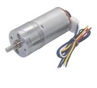 1 moteur de décélération JGA25-370 DC avec encodeur de mesure de la vitesse, disque de code fort moment 6 V 12 V 24 V (1360 tr/min, 24 V)