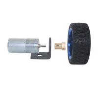 1 moteur de réduction JGA25-370 DC 6 V, 12 V, 24 V, moteur de chariot d'équilibrage haute puissance et couple élevé (16 tr/min, 12 V)