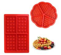 1 Moule À Gaufres En Cinq Pièces, Rectangulaire, Silicone, Four À Gaufres, Outils De Bricolage, Moule À Muffins En Silicone