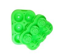 1 moule à glaçons en silicone en forme de rose, 6 grosses boules de glace se démoulant facilement, idéal pour le whisky, les cocktails et les boissons maison