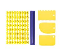 1 Moule De Timbre À Biscuits, 3 Grattoirs, Timbre Alphanumérique, Outil De Gaufrage, Fondant, Timbre À Biscuits, Moule De Coupe Fondant, Outils De Cuisson