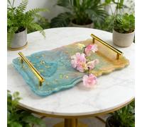 1 moule en résine et silicone avec poignées en métal - Bords irréguliers - Pour loisirs créatifs et décoration