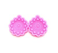 1 moule en résine pour boucles d'oreilles et colliers en forme de cœur et d'étoile, accessoires en silicone, pour pendentifs, boucles d'oreilles