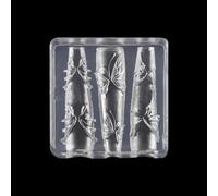 1 moule en résine pour nail art en forme de fleurs 3D - Mini papillon floral - Pour décoration d'ongles, clous d'oreille, étui de téléphone, décoration de bijoux