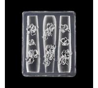 1 moule en résine pour nail art en forme de fleurs 3D pour décoration d'ongles, clous d'oreille, étui de téléphone, décoration de bijoux