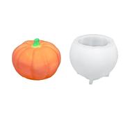 1 Moule En Silicone Crâne / Citrouille D ' Halloween Sans Danger Pour Les