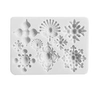1 moule en silicone en forme de bijoux rétro européens en relief pour décoration de gâteaux au chocolat en silicone, grand et petit pour bijoux, formes
