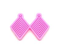 1 moule en silicone en forme de cœur, d'étoile, de fleur, pour fabrication de bijoux et boucles d'oreilles