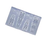 1 moule en silicone transparent pour créer des motifs de nœuds, broderie, artisanat, manucure, bijoux, accessoires d'artisanat