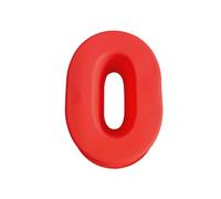 1 moule rouge en forme de chiffre 0, moule à gâteau en silicone, moule à gâteau en forme de chiffre, adapté à la fabrication alimentaire et à l'artisanat