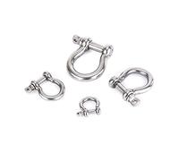 1 mousqueton à boucle/manille en acier de type D M4 M5 M6 M8 M10 M12 M14(Bow Shackle,M12)