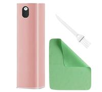1 nettoyant d'écran, 1 chiffon de nettoyage et 1 brosse, kit de nettoyage pour différents écrans d'appareils, accessoires d'outils de nettoyage (rose)