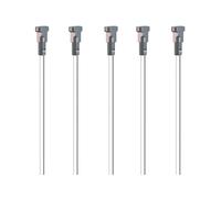 1 - NEWLY Arti Teq - Pack 5 tiges 2 mm Blanche 200 cm Embout Twister (Crochet Vendu séparément)