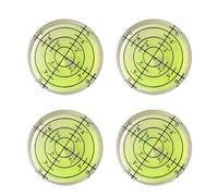 1 niveau à bulle circulaire vert de haute précision, niveau laser Bullseye, mini instrument de mesure(4PC 32X 12 mm)