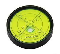 1 niveau à bulle horizontal en métal avec bulle ronde, pour outil de précision pour niveler les machines d'atelier, les platines tournantes, les tables de billard et les appareils (B)