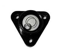 1 niveau à bulle triangulaire en métal, niveau universel Burbuja Nivel for balance Sartorius, empêche le glissement, diamètre 26 x 15 x 9,5 mm(Black)