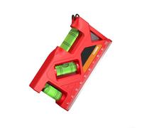 1 niveleur magnétique magnétique pour ateliers de chantier pour l'entretien de la maison, mesure précise, petit outil de niveleur en alliage d'aluminium ABS comme indiqué (155 mm)