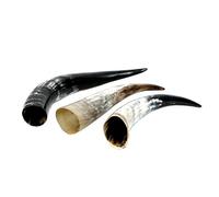 1 Noble corne de vache 20 - 90 cm Vache Corne Bétail cornes cornes de taureau poli corne à boire la chasse aux trophées Vache Corne + Brillibrum Flyer, 61cm - 70cm